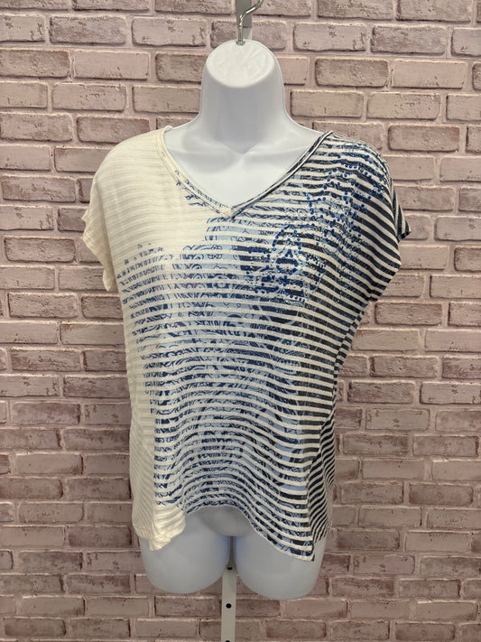 Westport Tee shirt, White/blue, XS, Used - Good