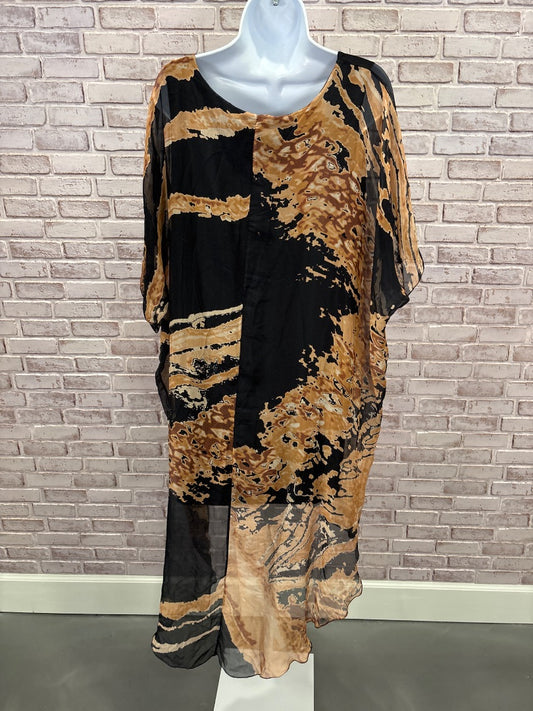 Tina Stephens Dress, Black/brown, One Size, Used - Good