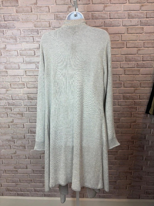 White House Black Market Top - Cardigan – White House Black Market Cardigan, Silver, XL, New With Tags