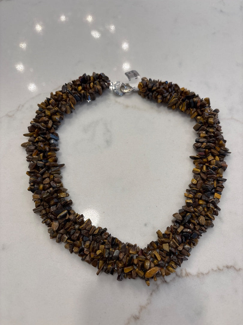 Various Necklace, Tiger eye, One Size, Used - Good