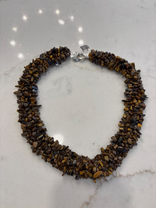 Various Necklace, Tiger eye, One Size, Used - Good
