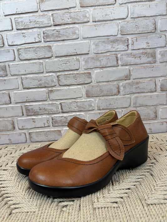 Alegria Leather Clogs, Brown, 41, Like New