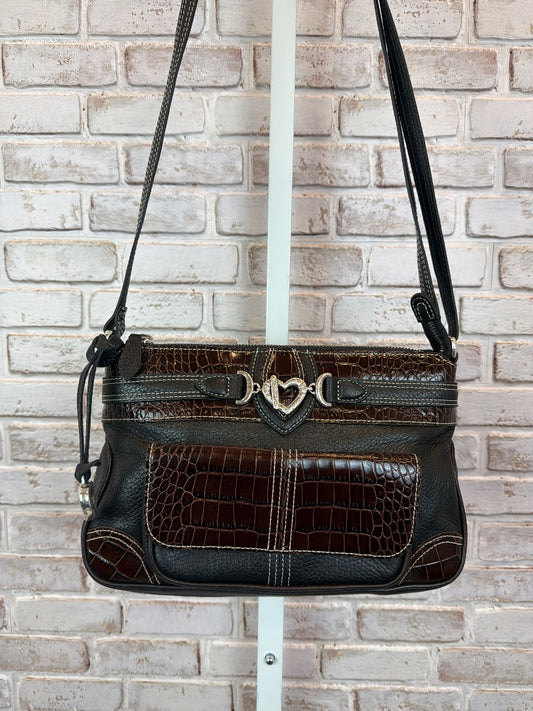 Brighton Crossbody, Black/brown, One Size, Used - Good