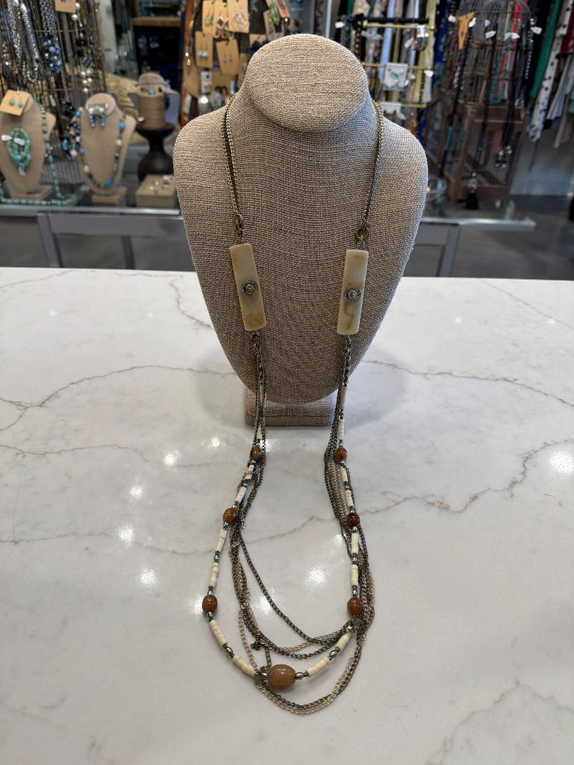 Chicos Necklace, Multi, One Size, Used - Good