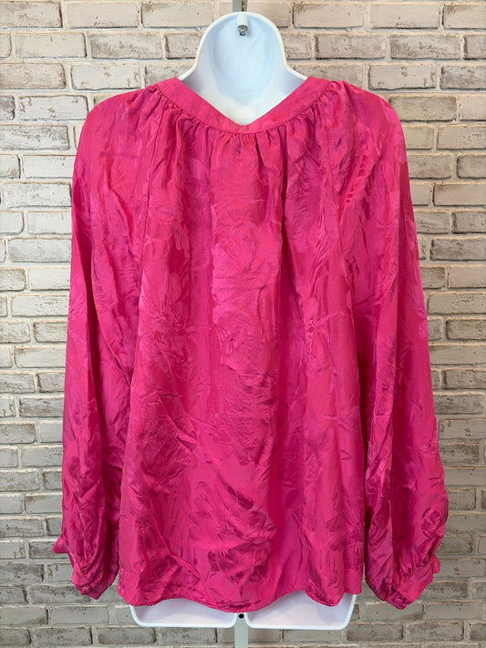 Tanya Taylor Shirt – Pink, Size 1X – Excellent Condition