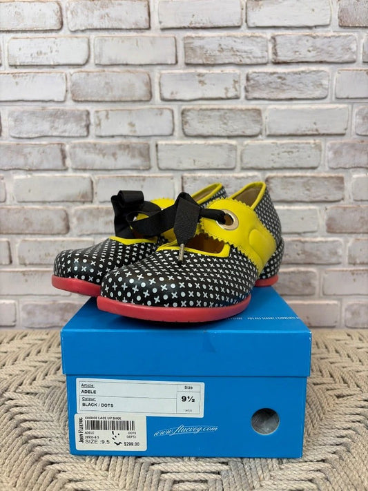 John Fluevog Clogs – Black/Dots, Size 9.5 – Brand New Condition