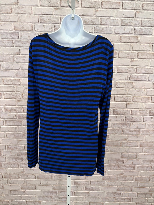 Cupio Shirt, blue/black stripes, XL, Used - Good