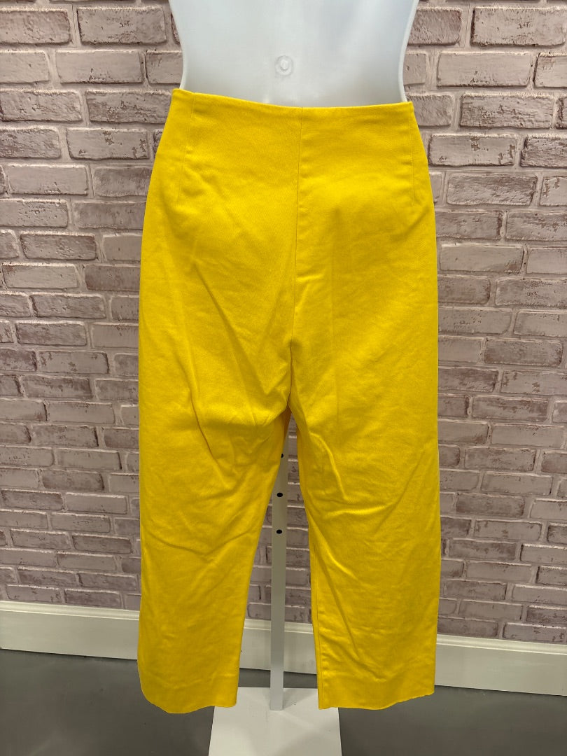 Boston Proper Capris, yellow, Medium/8, Used - Good