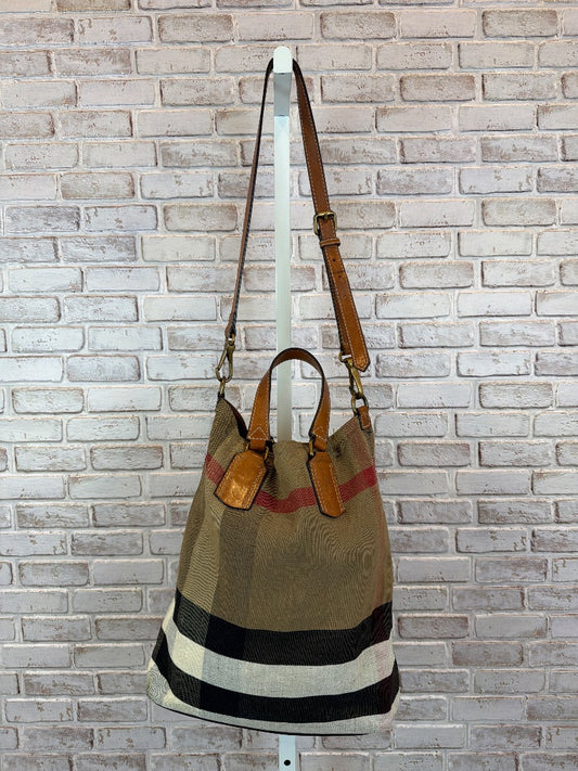 Burberry Handbag, Plaid, One Size, Used - Fair