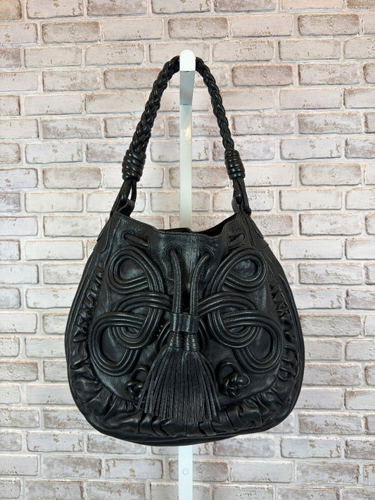 Brighton Lockheart Vintage Masterpiece Gabby Handbag, Black, One Size, Used - Excellent