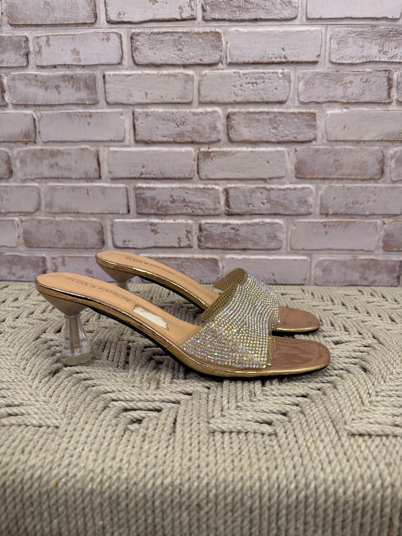 Slda & fashion Heels, Silver, 39, Used - Good