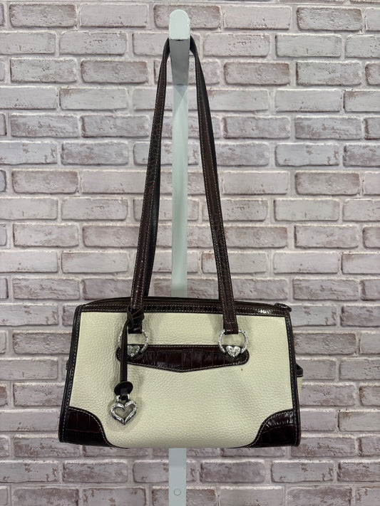 Brighton Handbag, Cream/brown, One Size, Used - Good