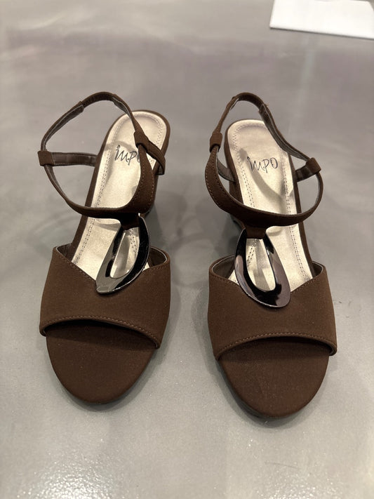 Impo Heels, Brown/silver, 7.5, Used - Good