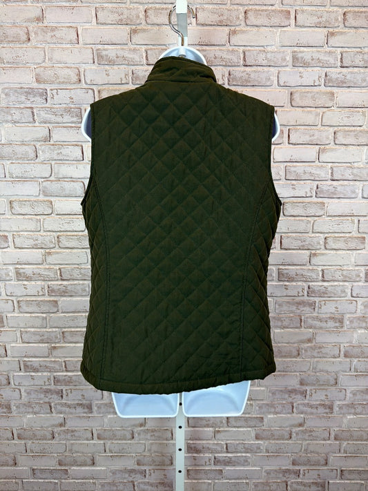 Liz Claiborne Vest, Green, Medium, Used - Good