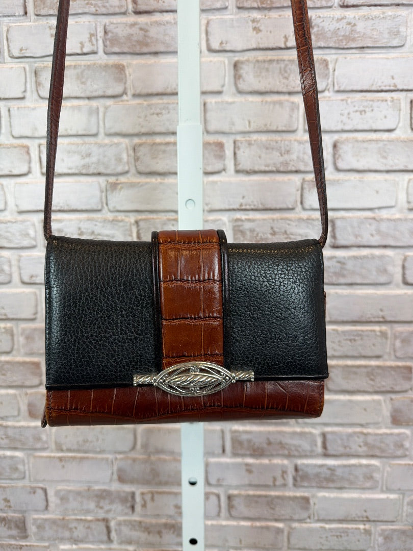 Brighton Crossbody, black/brown, One Size, Used - Good