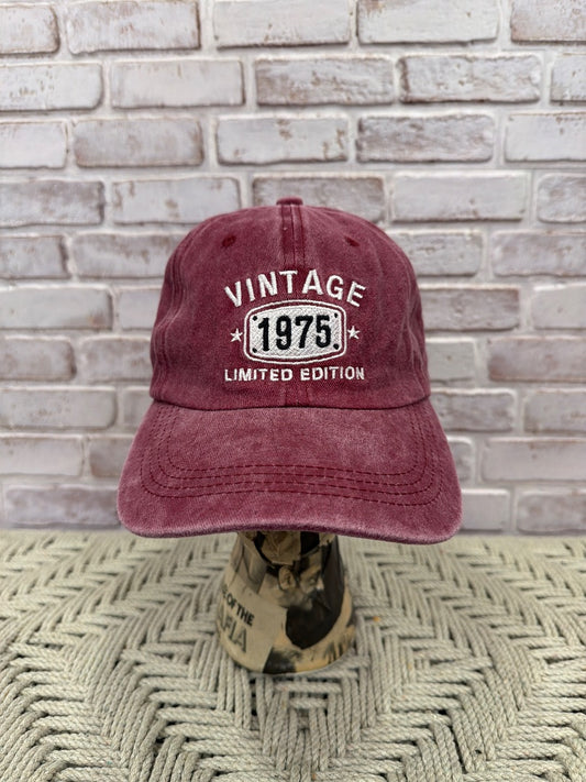 Various Baseball cap, Maroon, One Size, Used - Good