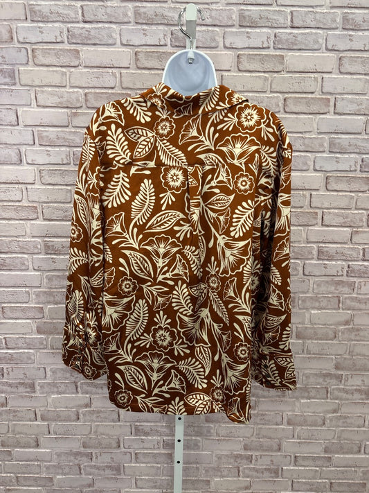 Latino heritage month Shirt, Brown multi, Medium, Used - Good