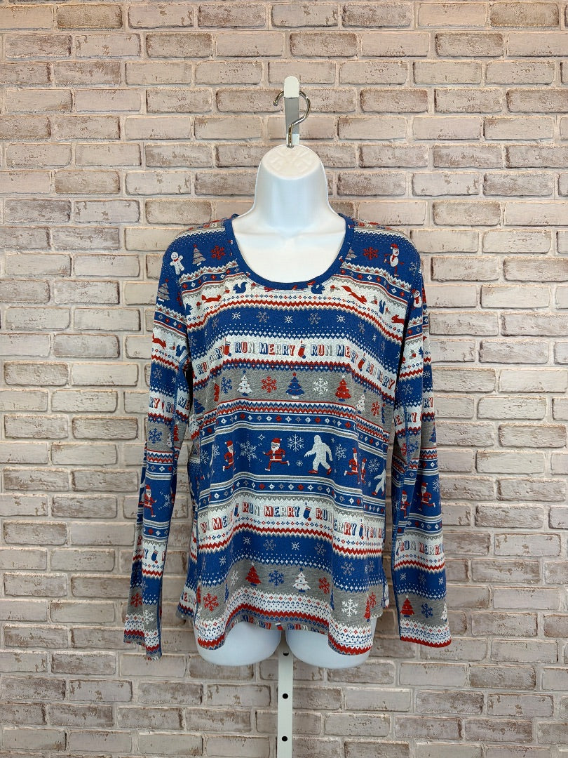 Brooks “Run Merry” Shirt, Multi, Large, Used - Excellent