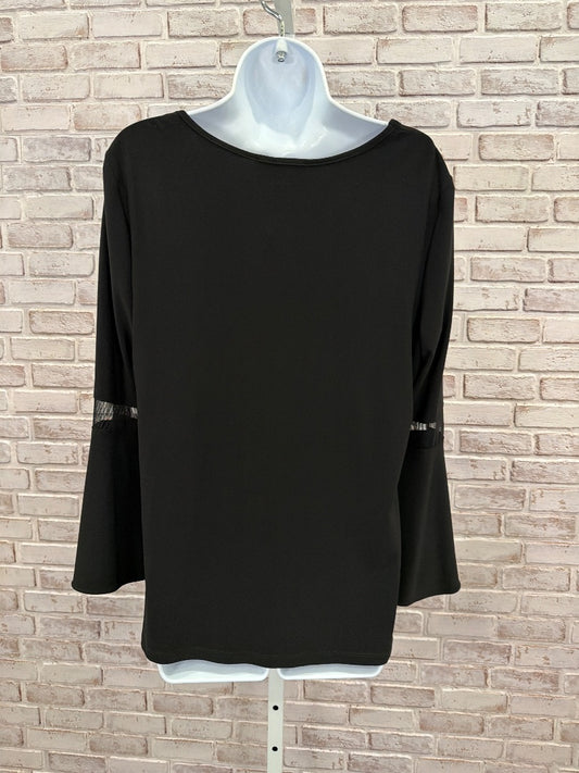 Frank Lyman Shirt, Black, 14, New With Tags