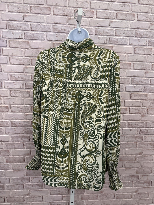 BTFBM Shirt, Green multi, Small, Used - Good