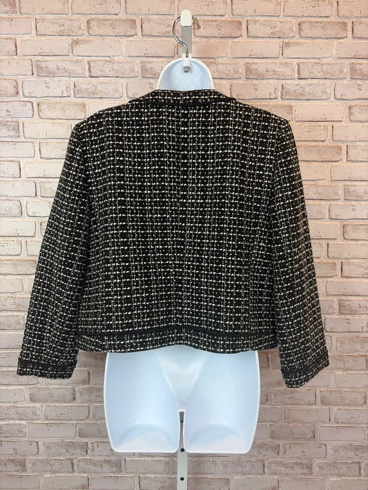 Ann Taylor Outerwear - Blazer – Ann Taylor Blazer, Black/white, 8, Used - Excellent