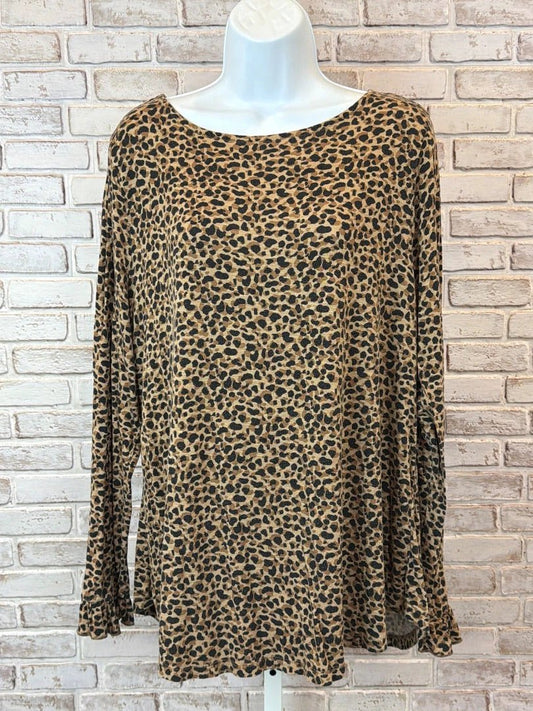 24/7 Maurices Shirt – Cheetah, Size 1 – Excellent Condition