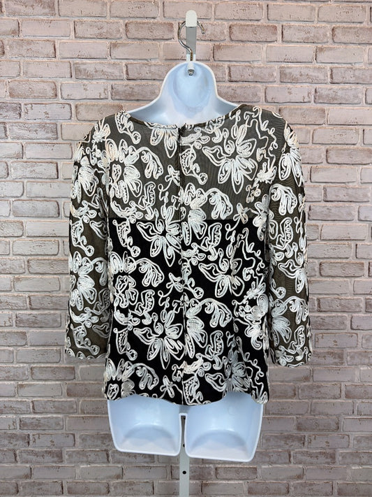 Alex Evenings Shirt, Black/white, Large, Used - Excellent