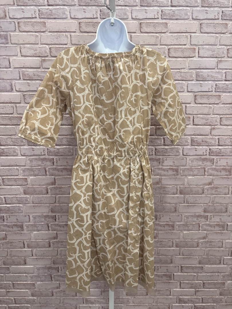 Simply Vera Dress, Beige/white, Small, Used - Good