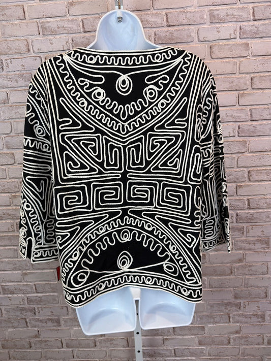 Joni B Jacket, Black/white, Large, New With Tags