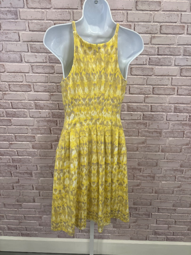 Calvin Klein Dress, Yellow multi, 6, Used - Good