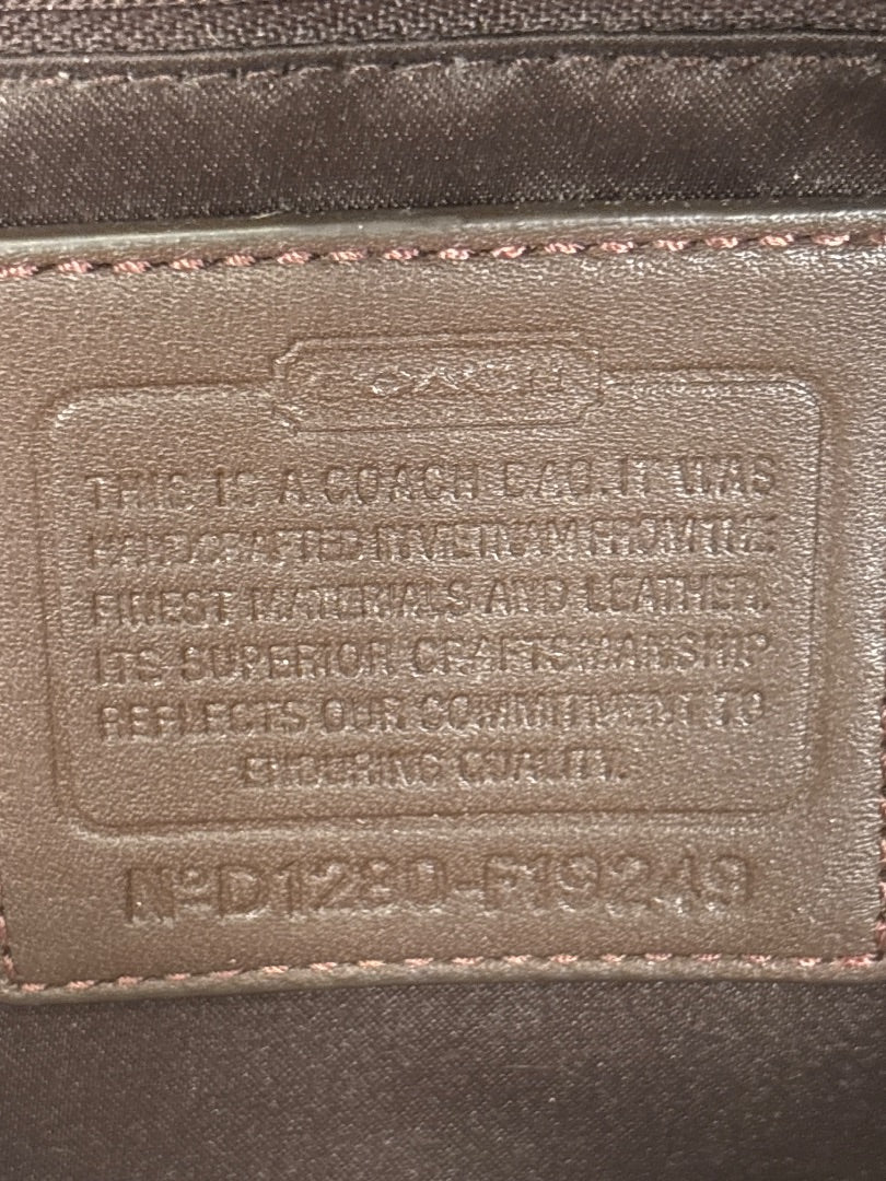 Coach Handbag, Brown monogram, One Size, Used - Good