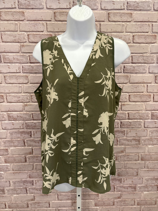 41 hawthorn Tank top, Green/beige, Medium, Used - Good