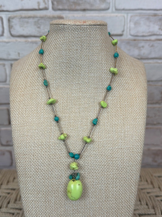 Various Necklace, Turquoise/green, One Size, Used - Excellent