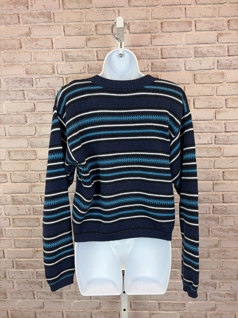 Lizwear Cardigan, Blue multi, Small, Used - Good