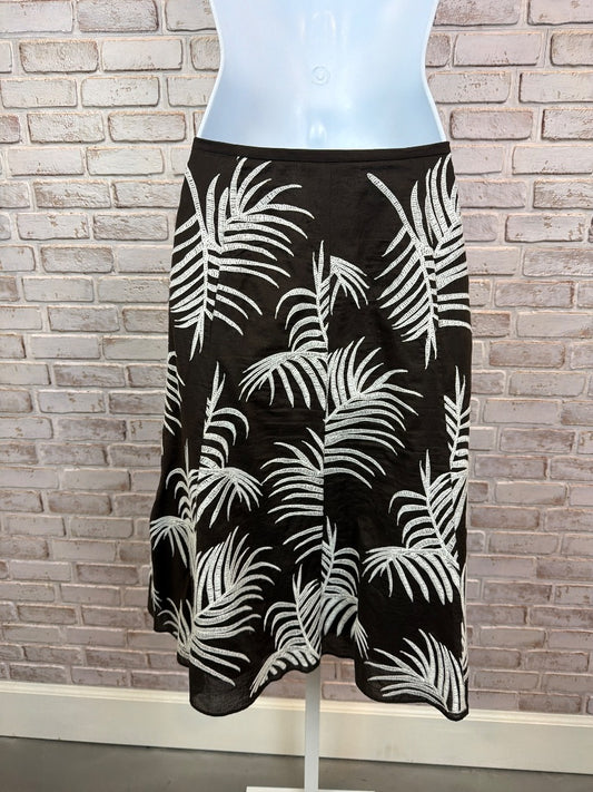 Ann Taylor Skirt, Brown/white, 10, Used - Excellent