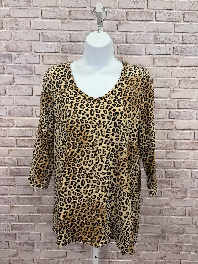 Chicos Shirt, Animal, 1, Used - Good