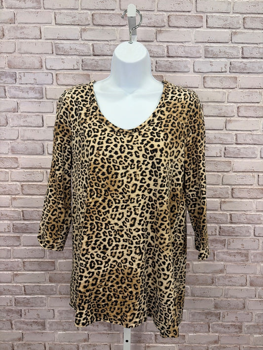 Chicos Shirt, Animal, 1, Used - Good