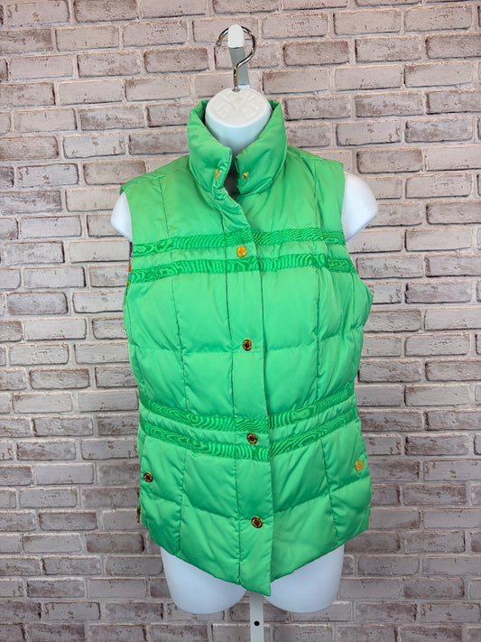 Lily Pulitzer Puffer Vest, Green, XS, Used - Excellent