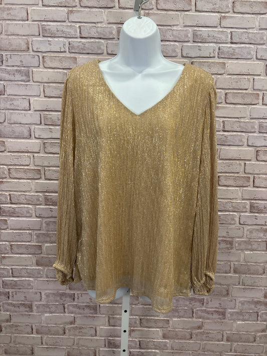 Nine West Shirt, Gold, Large, Used - Good