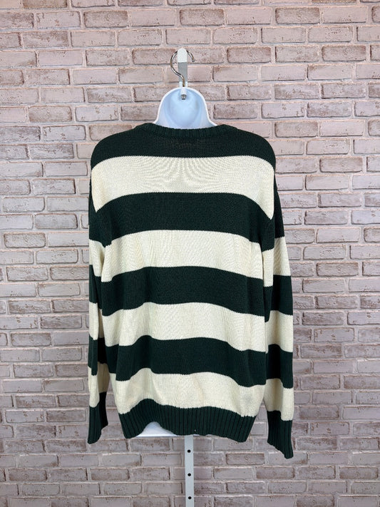 John Galt Sweater, Green/white stripes, One Size, Used - Good