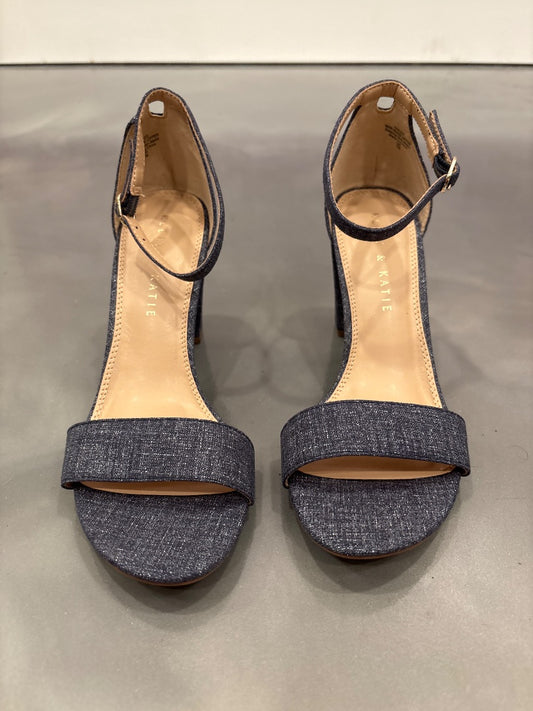 Kelly & Katie Heels, Denim, 7, Used - Good