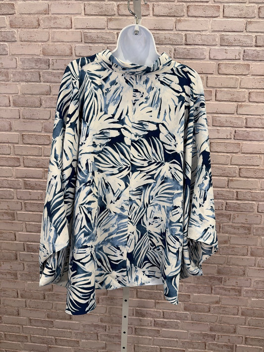 Alfani Shirt, White/blue, XL, Used - Good