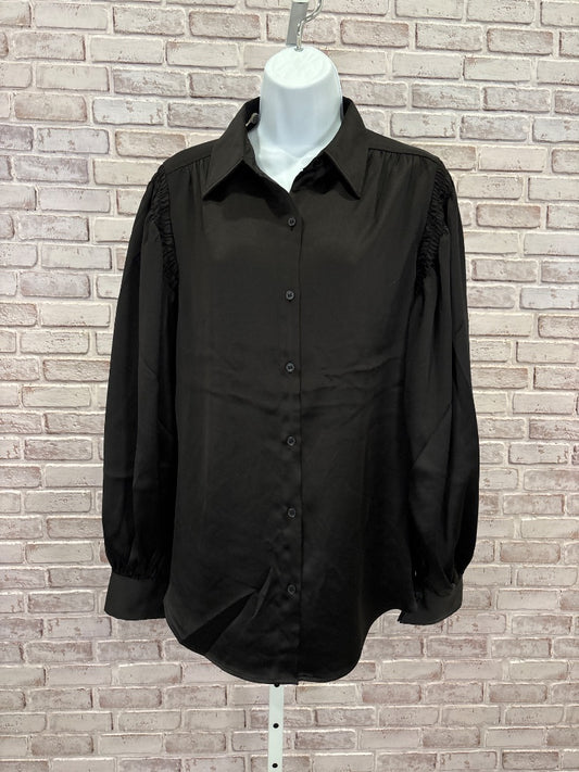 Max Studio Shirt, Black, Large, New With Tags