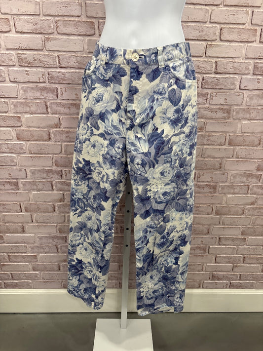 Ralph Lauren Pants, Blue/white, 10, Used - Good