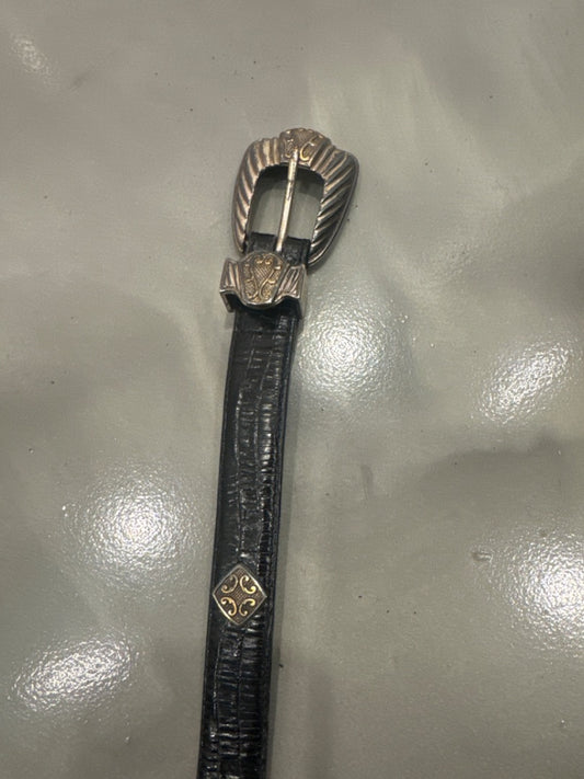 Various Belt, Black/silver, One Size, Used - Good