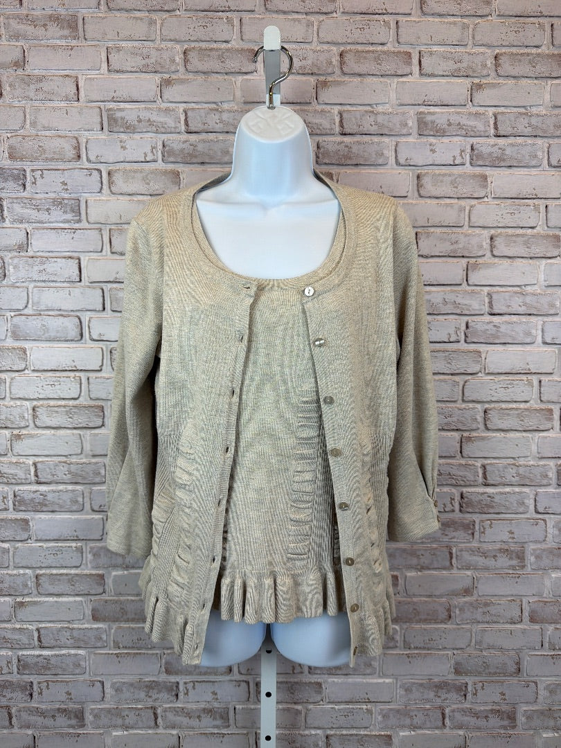 Joseph A Matching Clothing Set, Beige, Medium, Used - Excellent