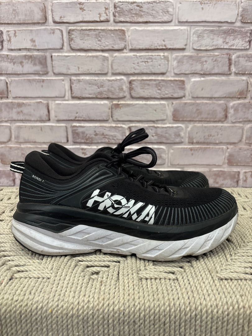 Hoka W Bondi 7 Sneakers, Black, 8.5, Used - Good