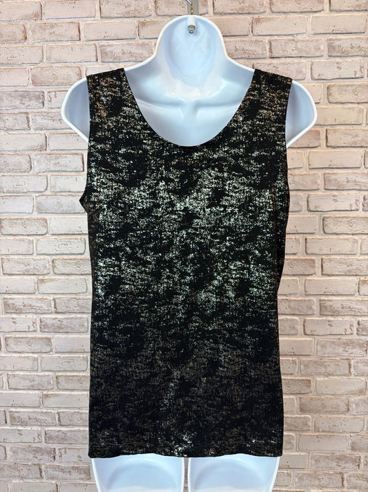 Chicos Tank – Black/Silver, Size Medium – Excellent Condition