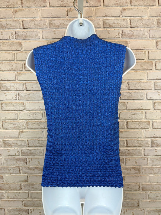 Mirasol Pleated Shirt, Blue, Medium, Used - Excellent