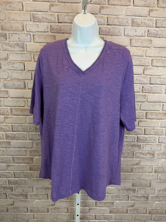 Chicos Shirt, Purple, Large, Used - Good
